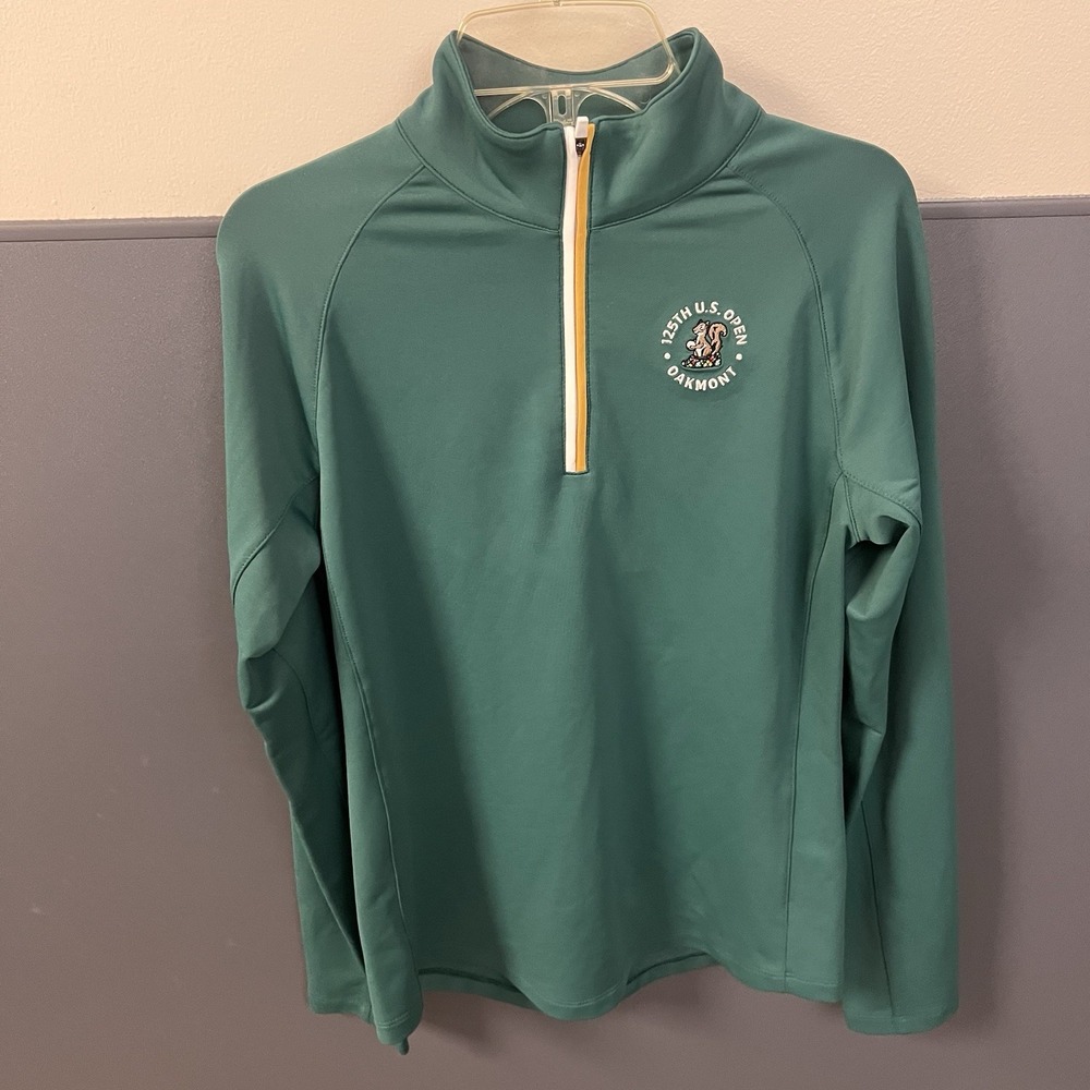 NWT Walter Hagen 125th‎ US Open 1/4 Zip WOMENS  Size XS Xsmall Green UPF 50+